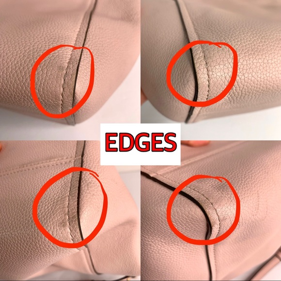 Tory Burch Everly Hobo Bag Shell Pink Pebbled Leather Purse Medium - Picture 13 of 14